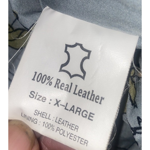 Vintage B-52 Jacket Mens Size Extra Large XL Black Leather Bomber‎ Flight - Picture 8 of 15